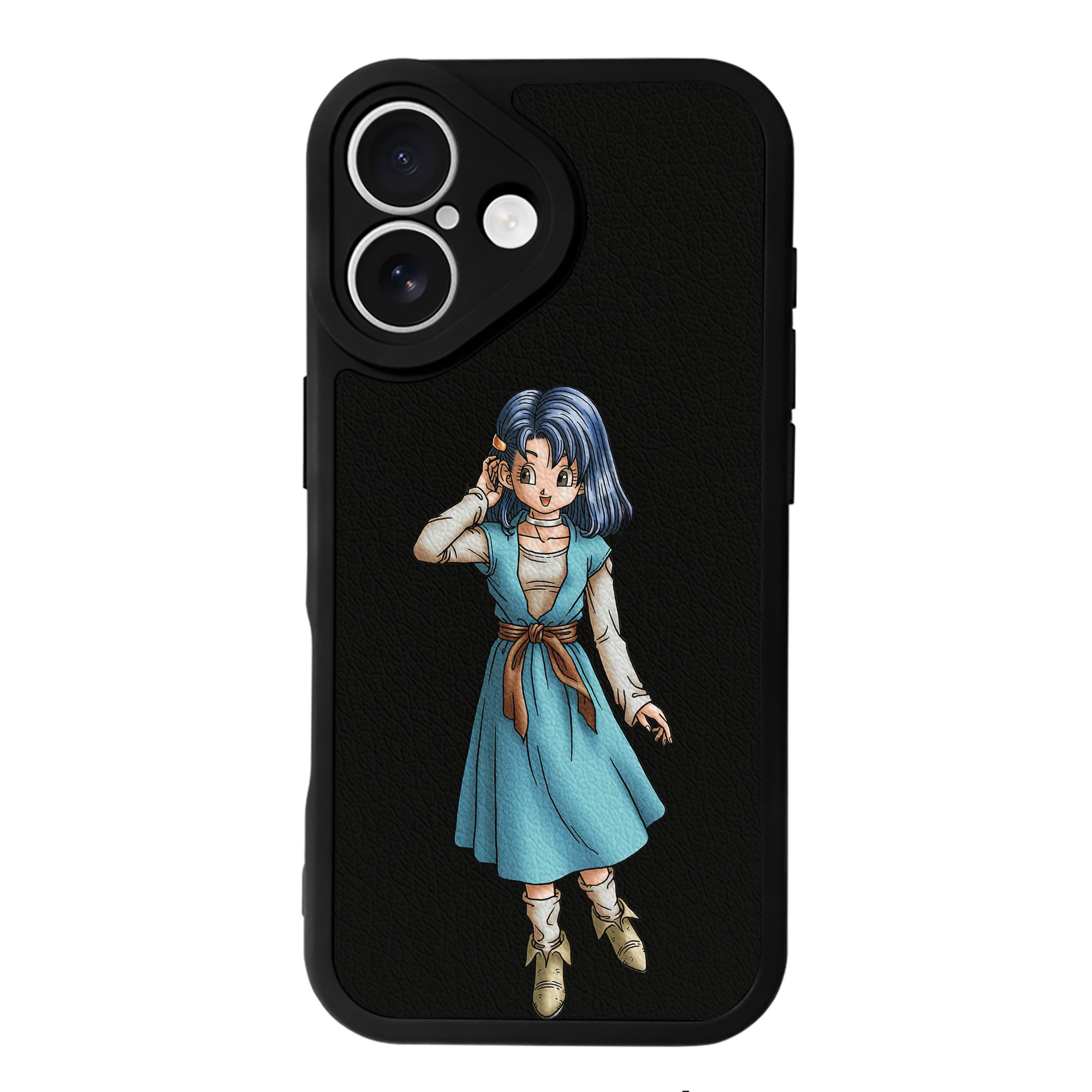 （画像用） ドラゴンクエスト Doragon Kuesuto Dragon Quest 【iPhone 16シリーズ対応】シリコンスマホケース（レザー調） 材質：シリコン